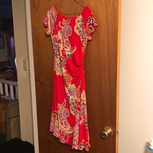 Evan Picone Paisley Patterned Dress